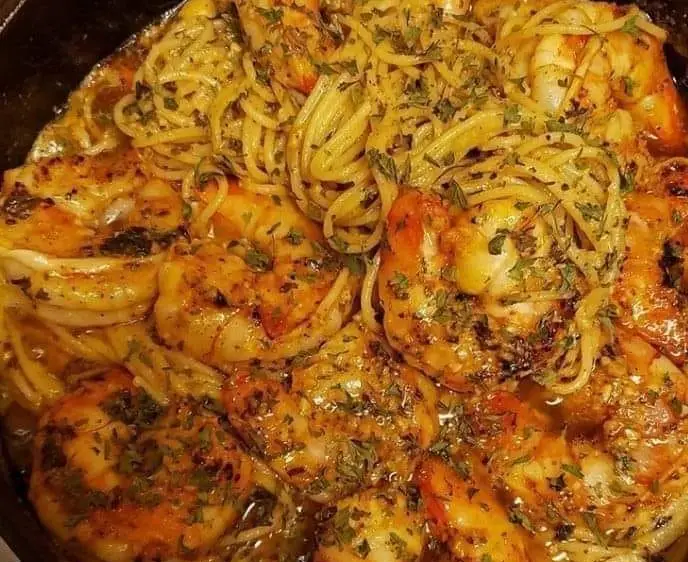 Garlic Shrimp Pasta ????