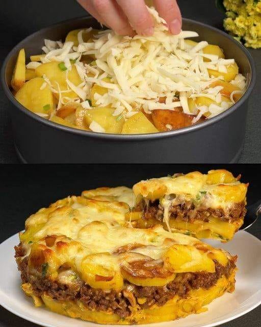 Potato and Minced Meat Casserole