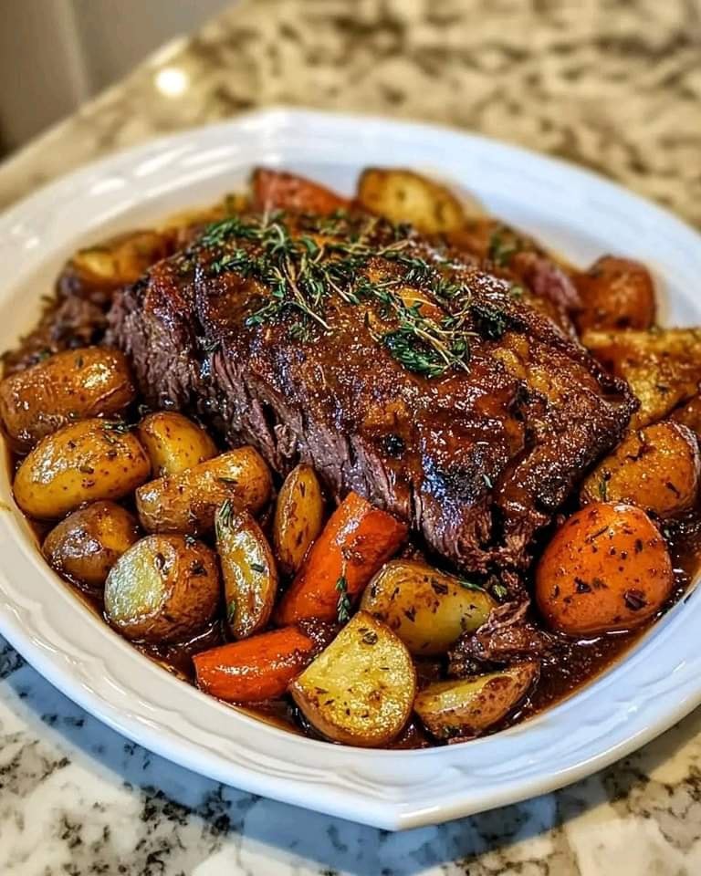 WOULD YOU EAT THIS POT ROAST WITH CARROTS AND POTATOES