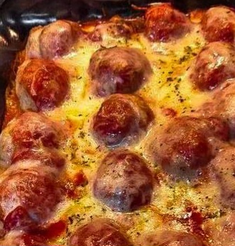 Dump and Bake Meatball Casserole