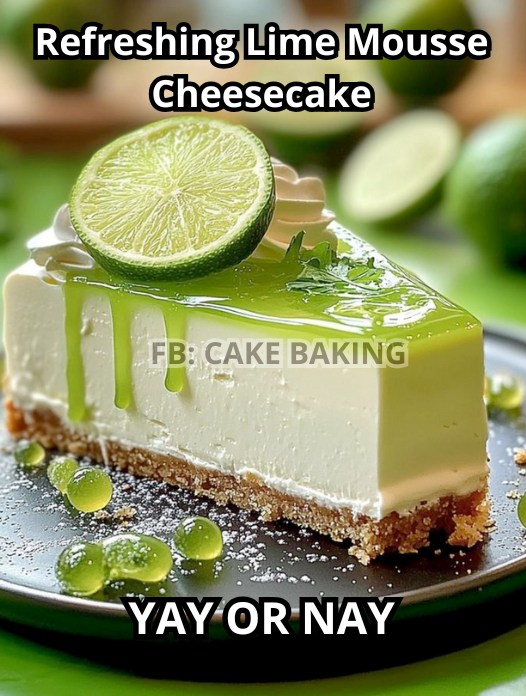 Refreshing Lime Mousse Cheesecake: A Zesty Delight