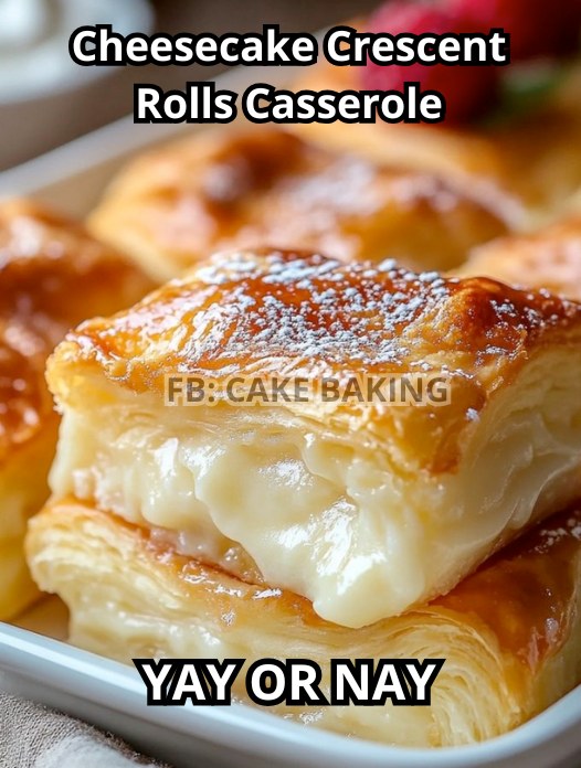 Cheesecake Crescent Rolls Casserole: A Delectable Dessert Casserole