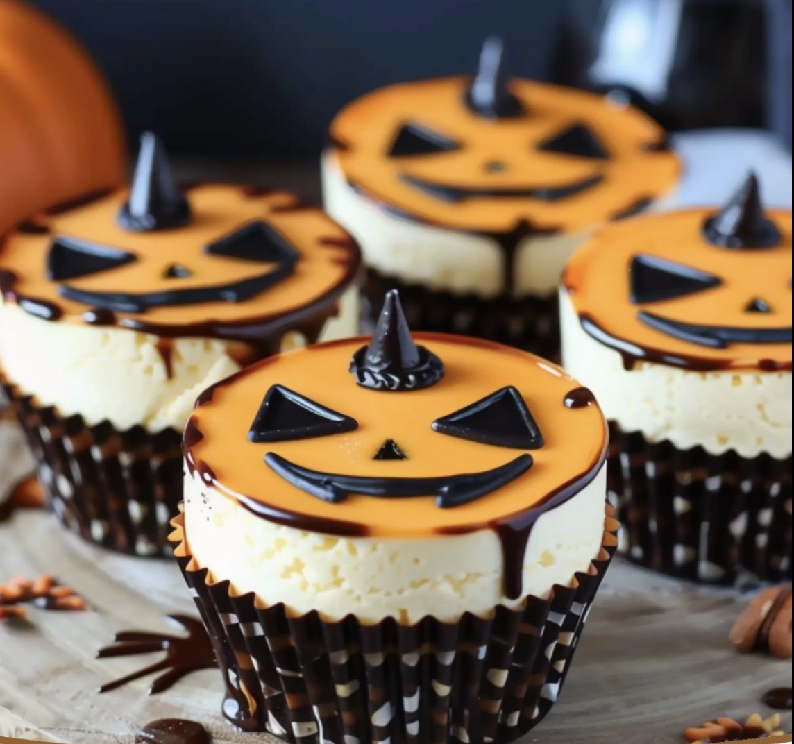 Mini Halloween Cheesecakes