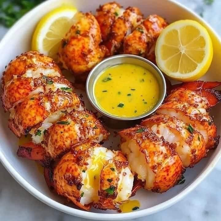 LOBSTER BITES WITH GARLIC BUTTER SAUCE