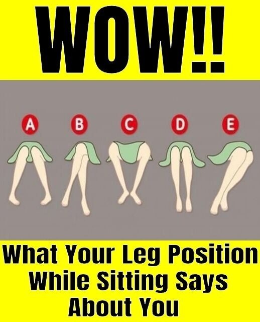 How you sit can tell you a lot about your personality.