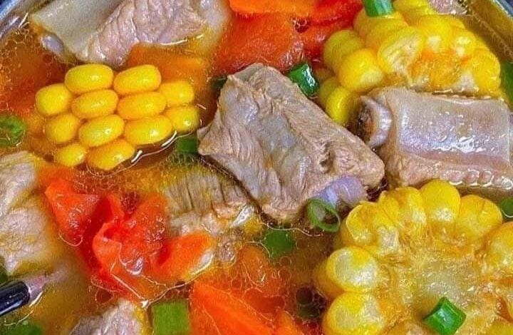 Tomato Corn Pork Rib Soup Recipe