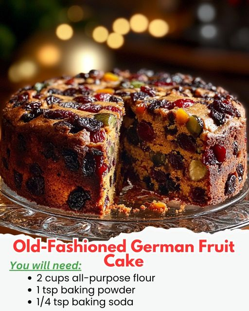 Old-Fashioned German Fruit Cake