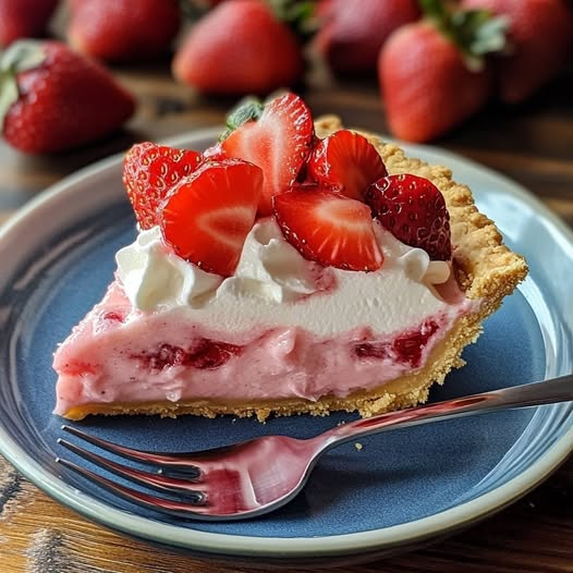 Tropical Strawberry Split Cake