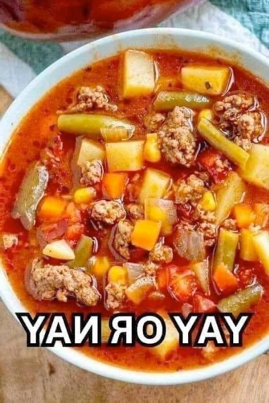 Vegetarian Beef Soup