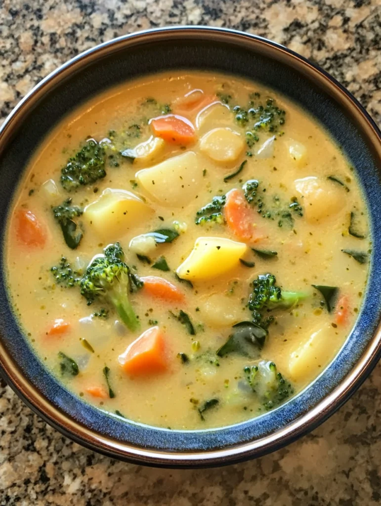 Vegan Creamy Broccoli  Potato Soup