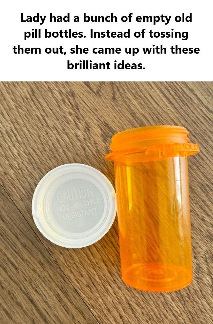 Lady Had a Bunch of Empty Old Pill Bottles – Instead of Tossing Them Out, She Came Up with These Brilliant Ideas