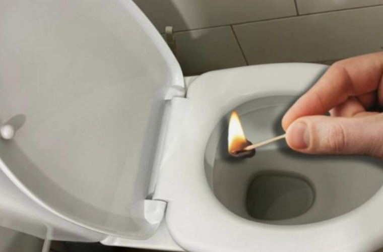 I was surprised when the plumber lit a match and flushed it down my toilet. But the method proved effective