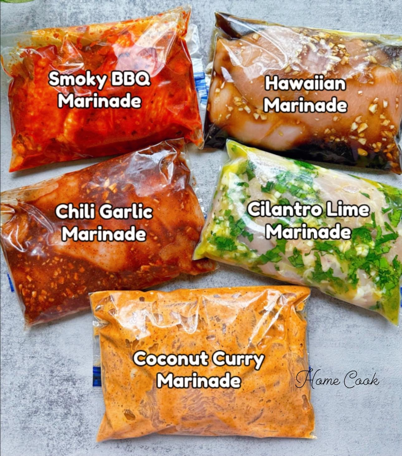 These Homemade Marinades are perfect for meal prepping for simple meals pre-made for your freezer.