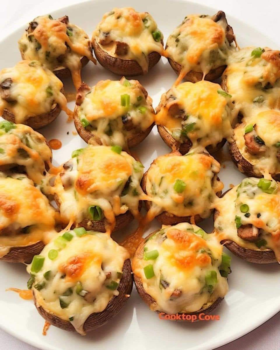 Cheesy Stuffed Mushrooms