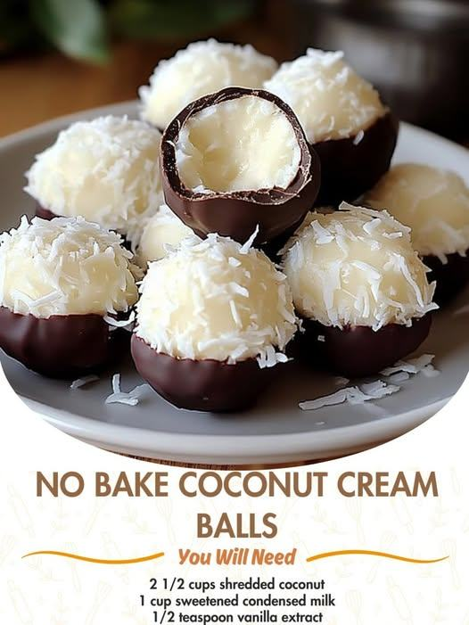 No-Bake Coconut Cream Balls