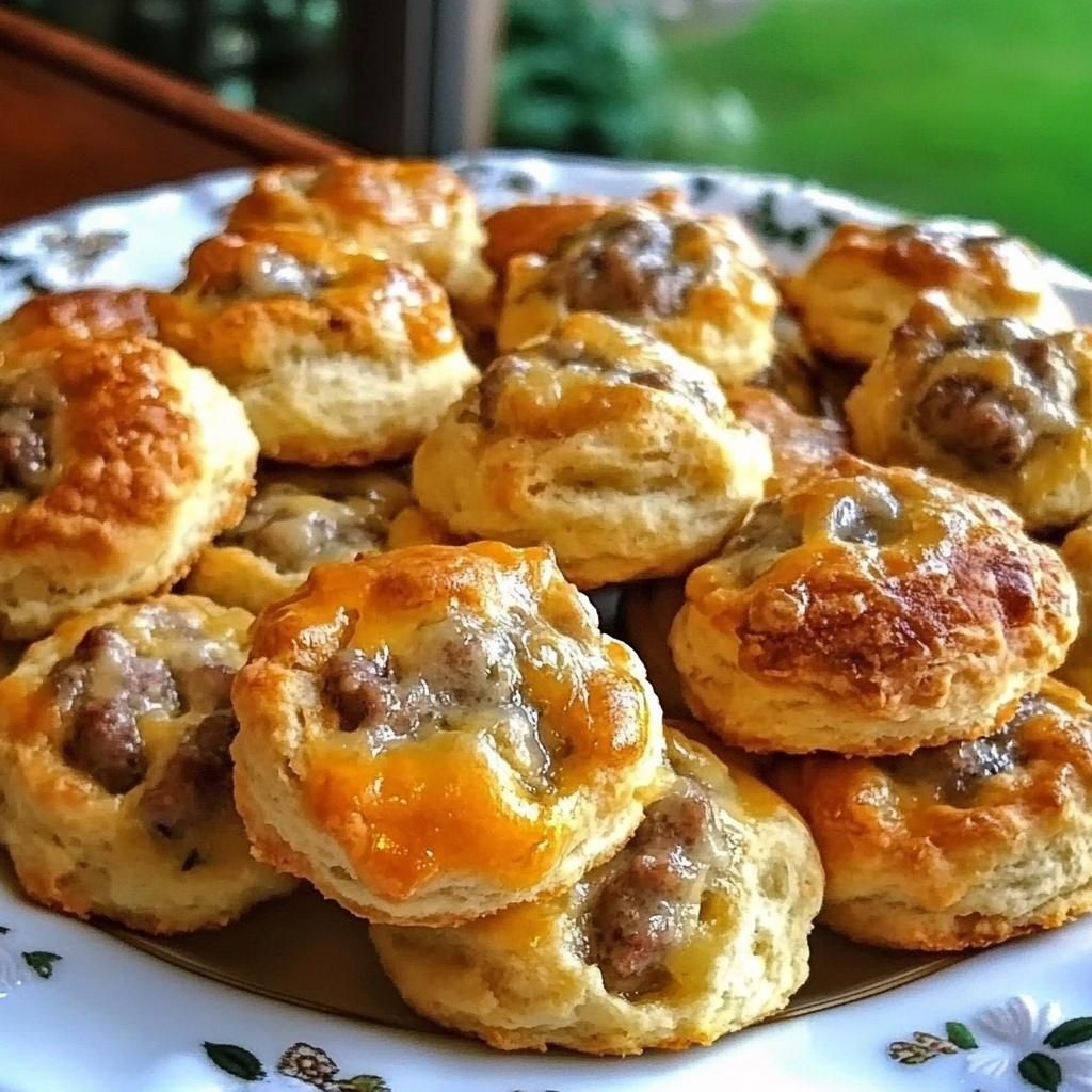 Easy Cheezy Sausage Biscuit Bites