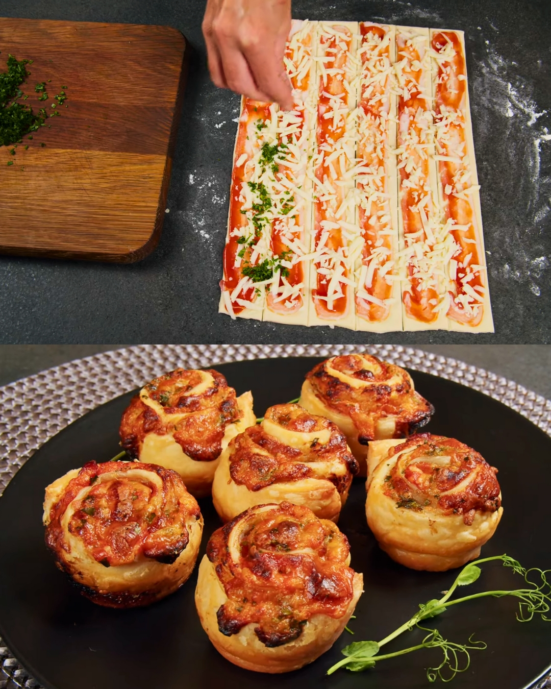 Puff Pastry Bacon Rolls