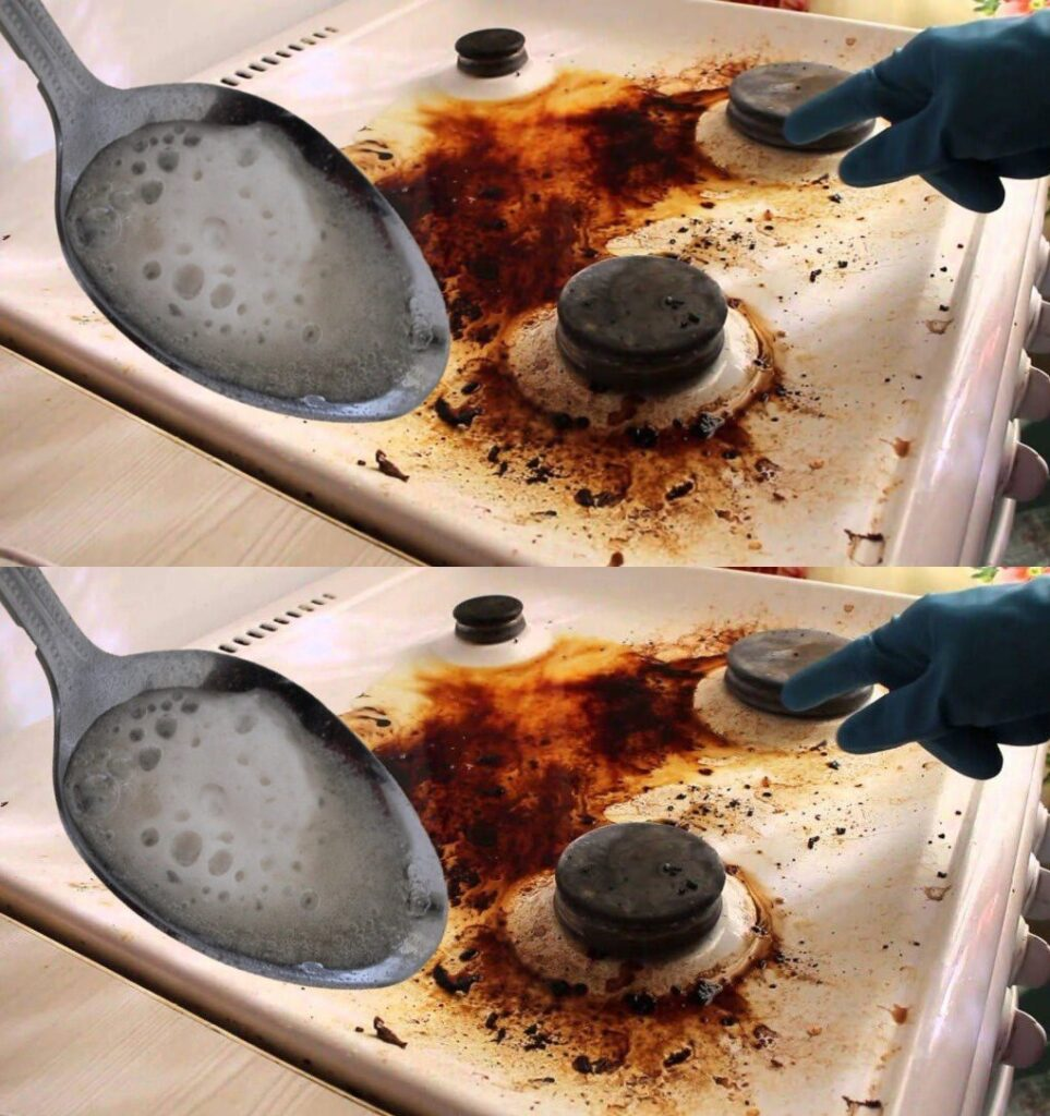 How to Clean a Gas Stove in 10 Minutes. This Homemade Paste Will Help