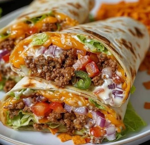 Nacho Cheese Beef Wrap