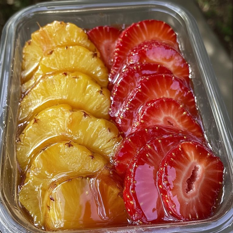 Homemade Strawberries and Pineapple Candy