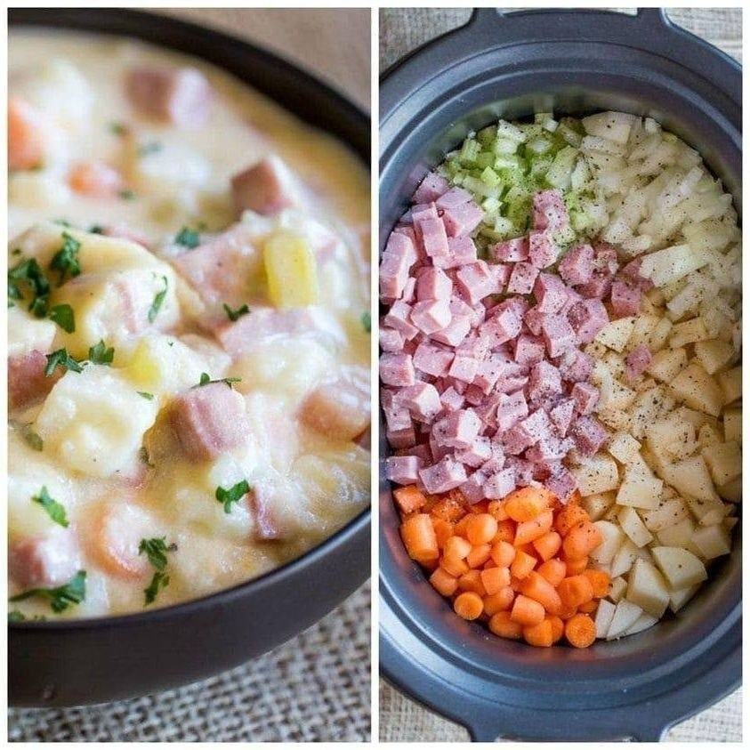  Slow Cooker Ham and Potato Soup Recipe 