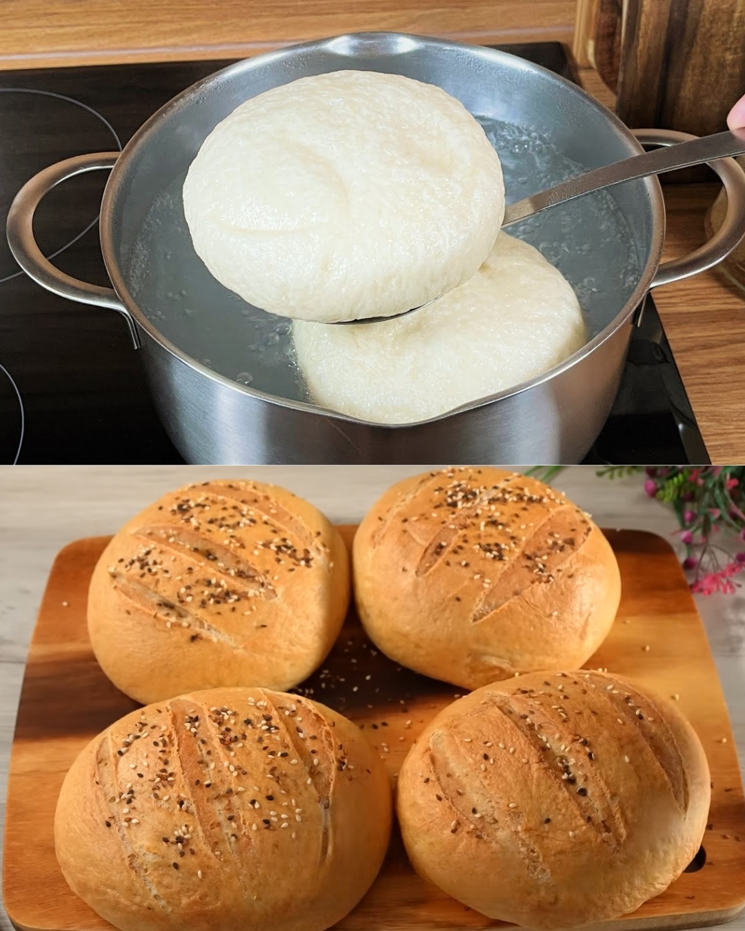 fresh hamburger buns