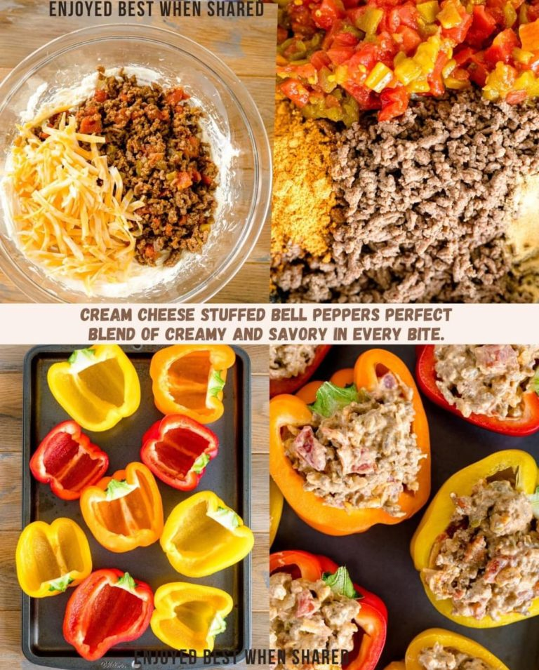 Cream Cheese Stuffed Bell Peppers