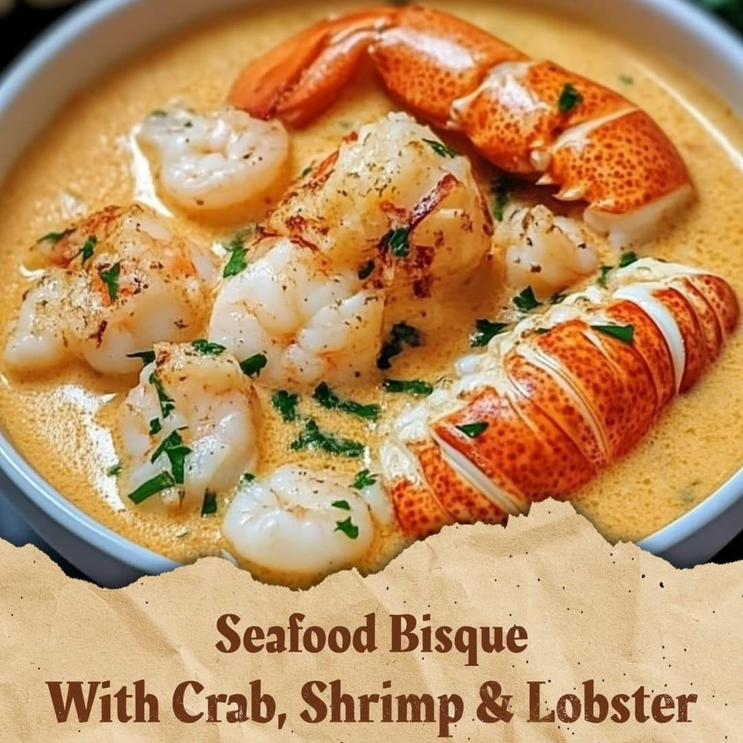 Seafood Bisque with Crab, Shrimp, and Lobster