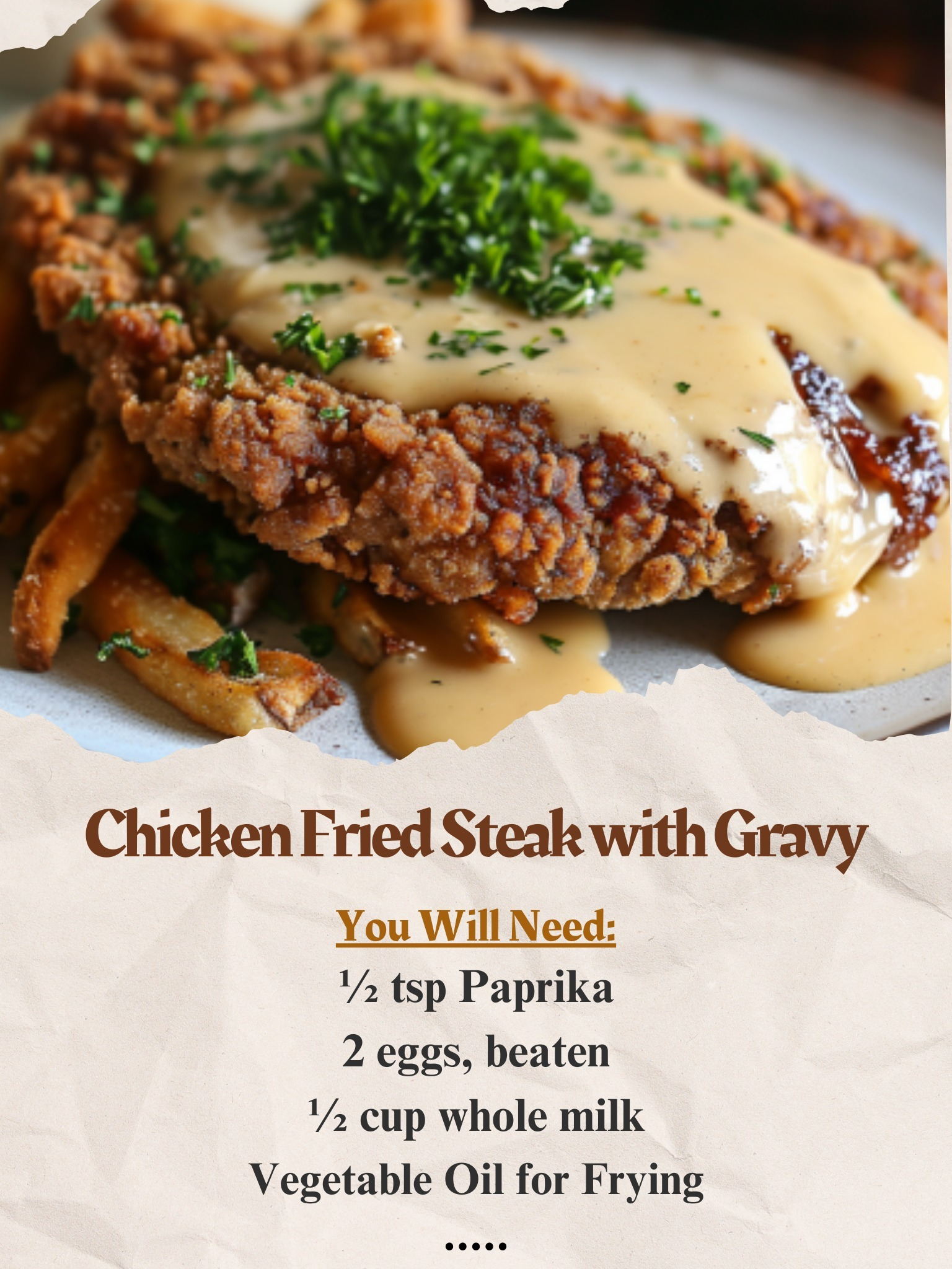 Chicken Fried Steak with Gravy