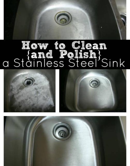 HOW TO CLEAN {AND POLISH} A STAINLESS STEEL SINK