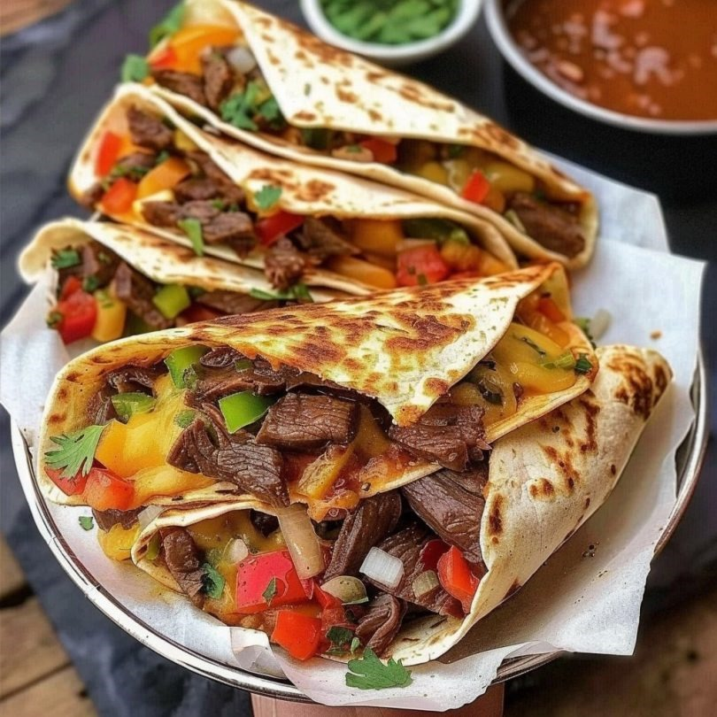 Loaded Steak Quesadillas