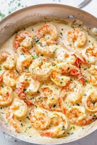 Creamy Garlic Shrimp